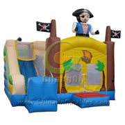 inflatable jumping pirate castle